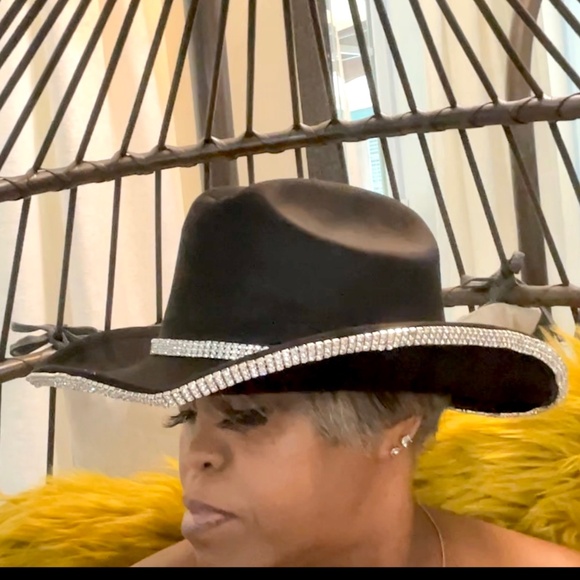 Black Blingy Rhinestone Western Cowboy Cowgirl Hat main image 10